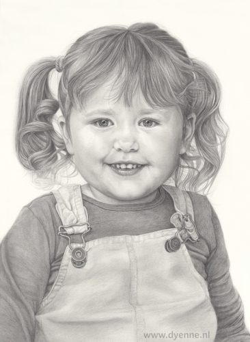 Portrettekening van Maartje